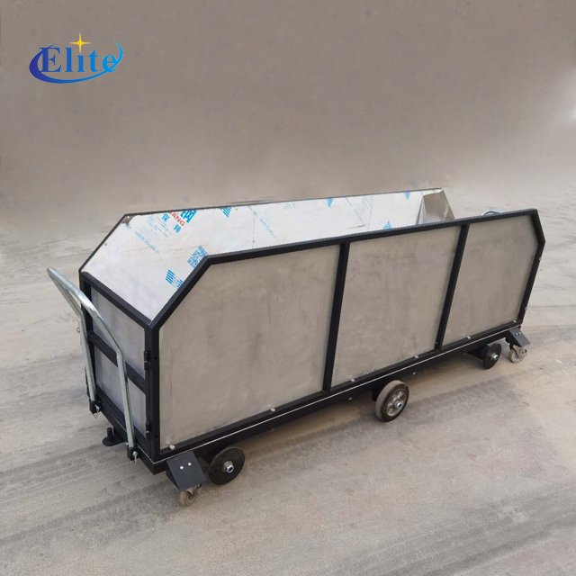 Single-Layer Greenhouse Metal Tomato Leaves Collecting Cart PP Material Hydroponic Feature Easily Assembled Service Equipment