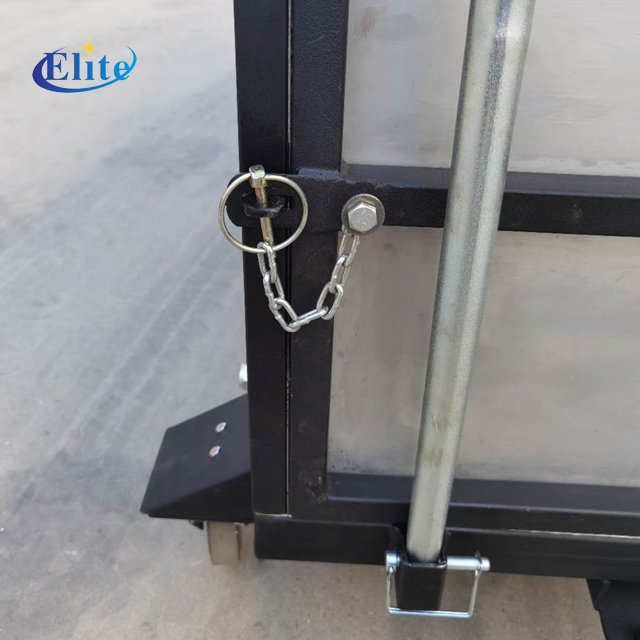 Single-Layer Greenhouse Metal Tomato Leaves Collecting Cart PP Material Hydroponic Feature Easily Assembled Service Equipment