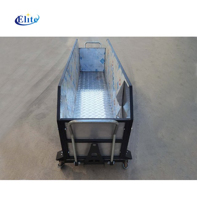 Single-Layer Greenhouse Metal Tomato Leaves Collecting Cart PP Material Hydroponic Feature Easily Assembled Service Equipment