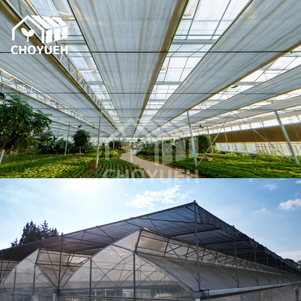 Smart Agricultural high efficient Glass Greenhouse Multi Span Commercial Greenhouse