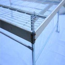 Agriculture Greenhouse Nursery Galvanized Steel Wire Bench Movable Rolling Aluminum Bench/table For Hydroponic System