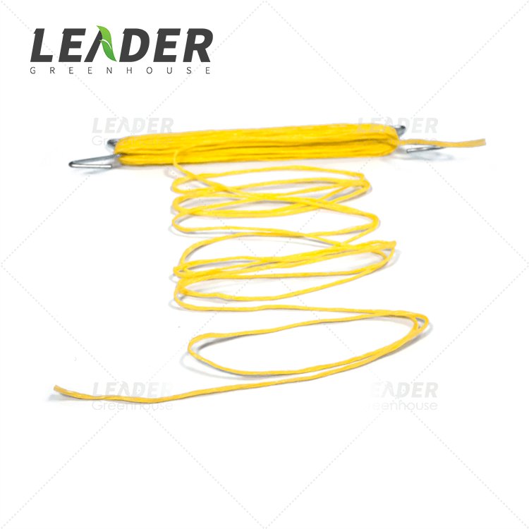 Agricultural Tunnel Greenhouse Hanging Galvanized Wire M Type 22/18cm Tomato Hook With UV Treated PP Twine
