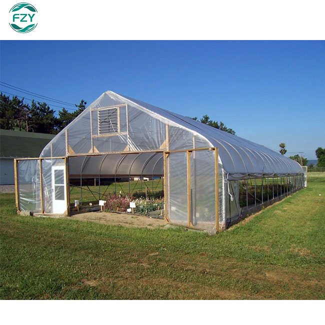 300 Square meter in stock low cost single span vegetable tunnel greenhouse green house used for sale