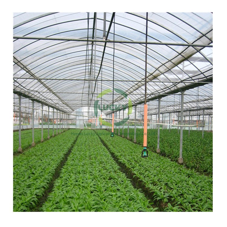 Chinese Passive Solar Smart Fabricated Poly Green House Hydroponic Growing Systems Plastic Tunnel Greenhouse Sale