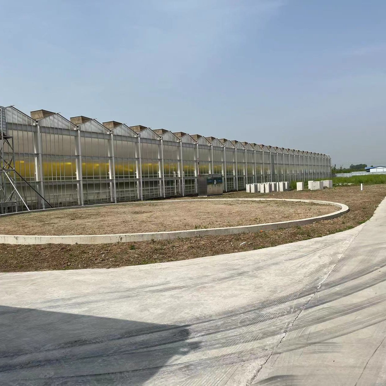 Agricultural intelligent Venlo glass pc greenhouse