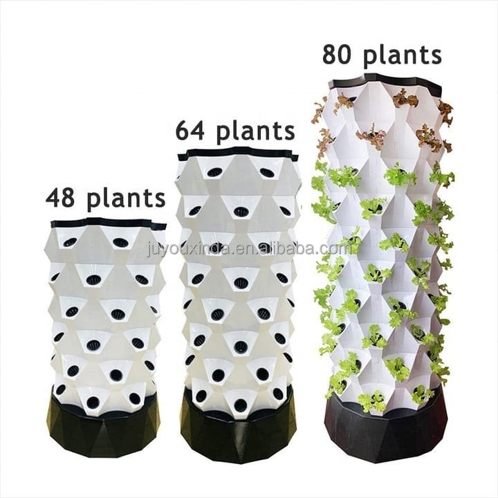 Farming Aeroponics Herb/Flower/Vegetable Garden Agricultural Greenhouse Soilless Culture Vertical Hydroponic Growing Tower PVC