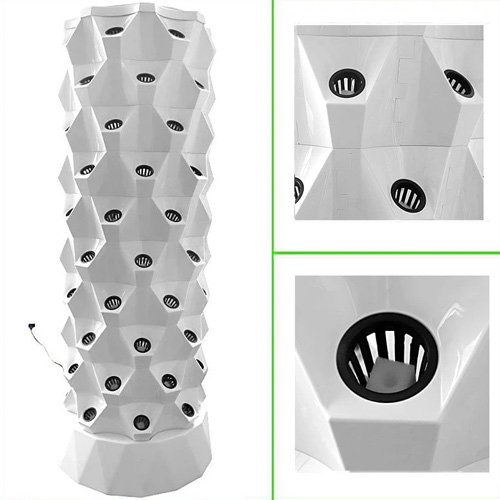 vertical hydroponic tower agricultural greenhouse rotary aeroponic Tower garden