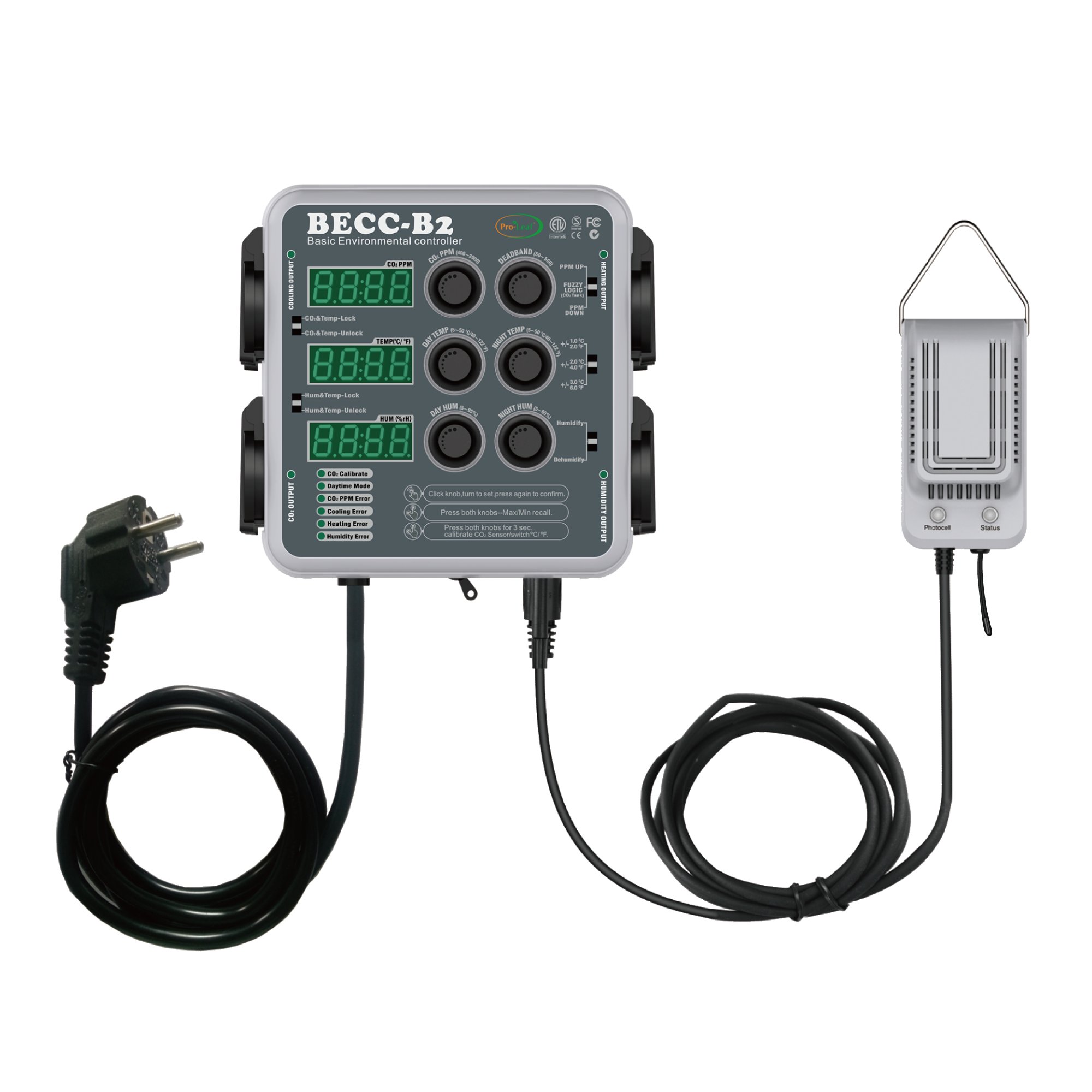 BECC-B2 Climate controller CO2 Light Temperature Humidity control system Agricultural Greenhouse growing