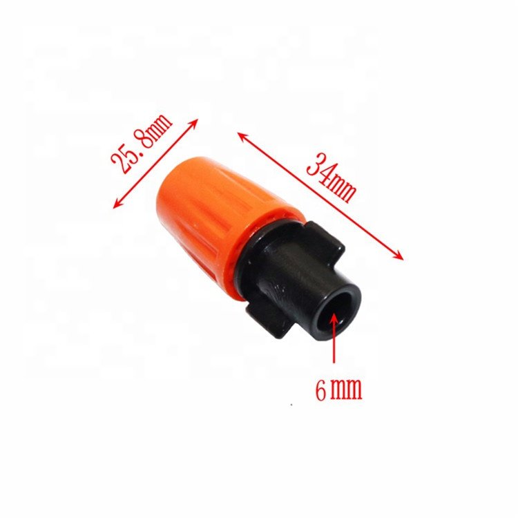 Plastic Adjustable Garden Irrigation Mist Nozzle Micro Irrigation Sprinkler Fogger Atomizing Nozzle
