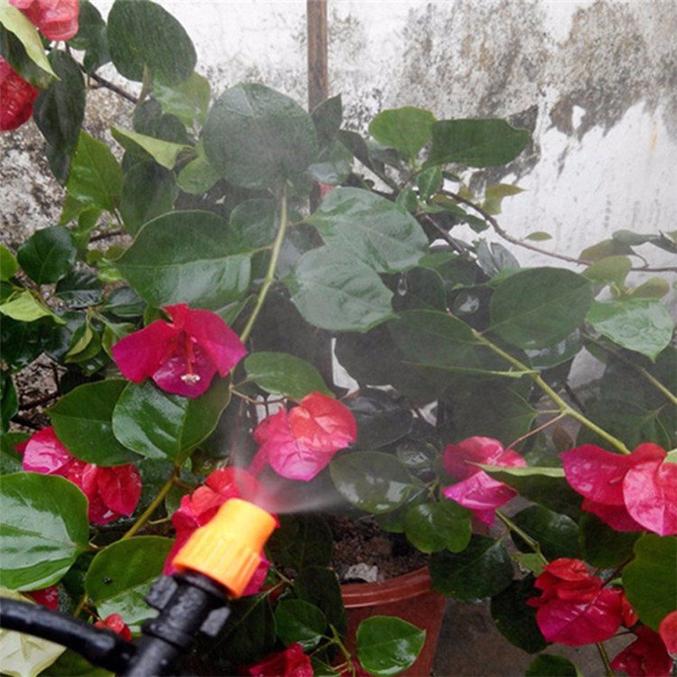 Plastic Adjustable Garden Irrigation Mist Nozzle Micro Irrigation Sprinkler Fogger Atomizing Nozzle
