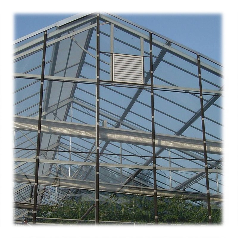 Multi-span agricultural greenhouse for vegetable glass greenhouse with external sunshade