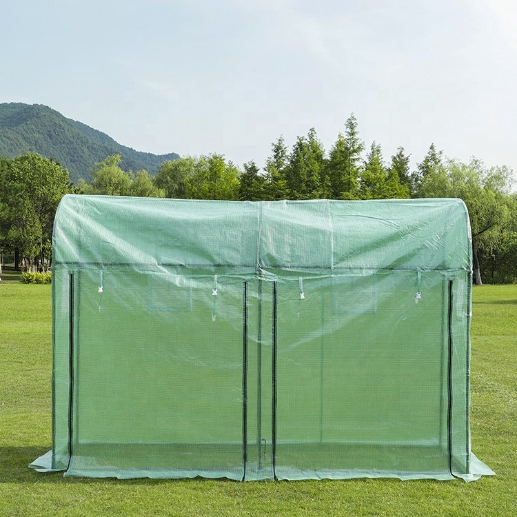 High quality waterproof uv protect sustainable plastic planting house green house metal frame agriculture greenhouse