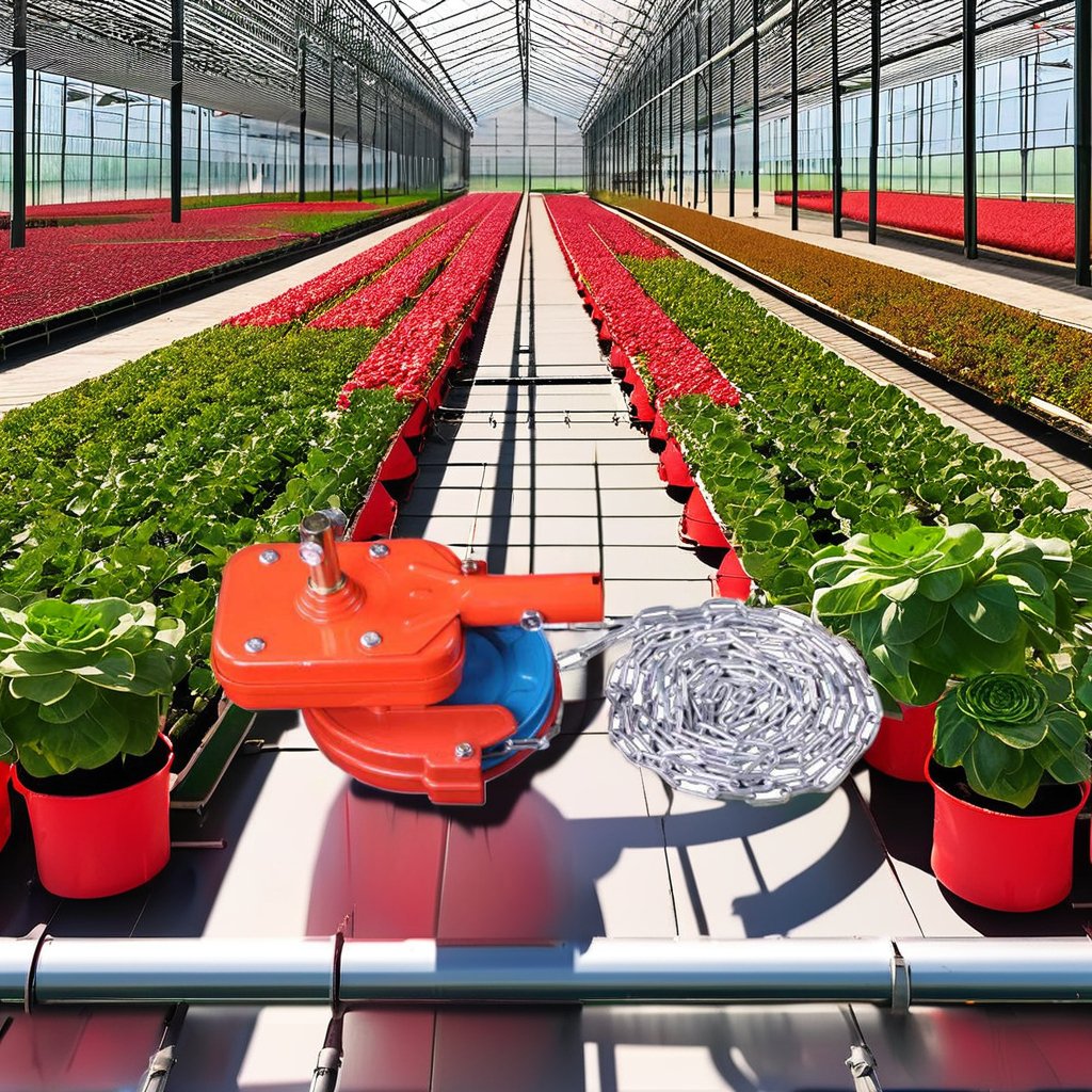 China Manufactured 4m Top Film Winder Stable and Durable Roll-Up Roof Device for Agricultural Greenhouses