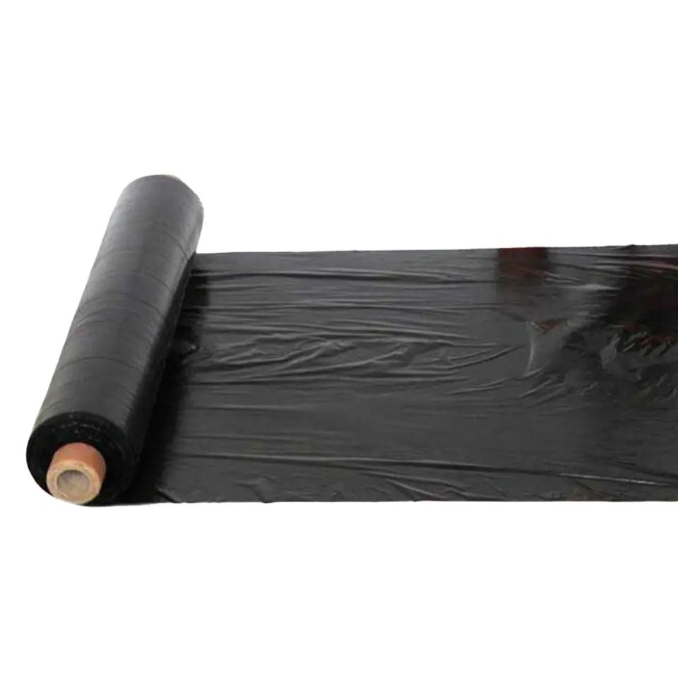 Greenhouse vegetable strawberry silver black cover film mulching sheets agricultural pe plastic mulch film rolls with holes