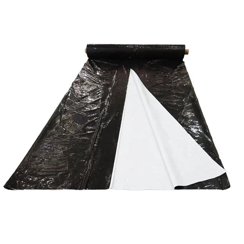 Greenhouse vegetable strawberry silver black cover film mulching sheets agricultural pe plastic mulch film rolls with holes