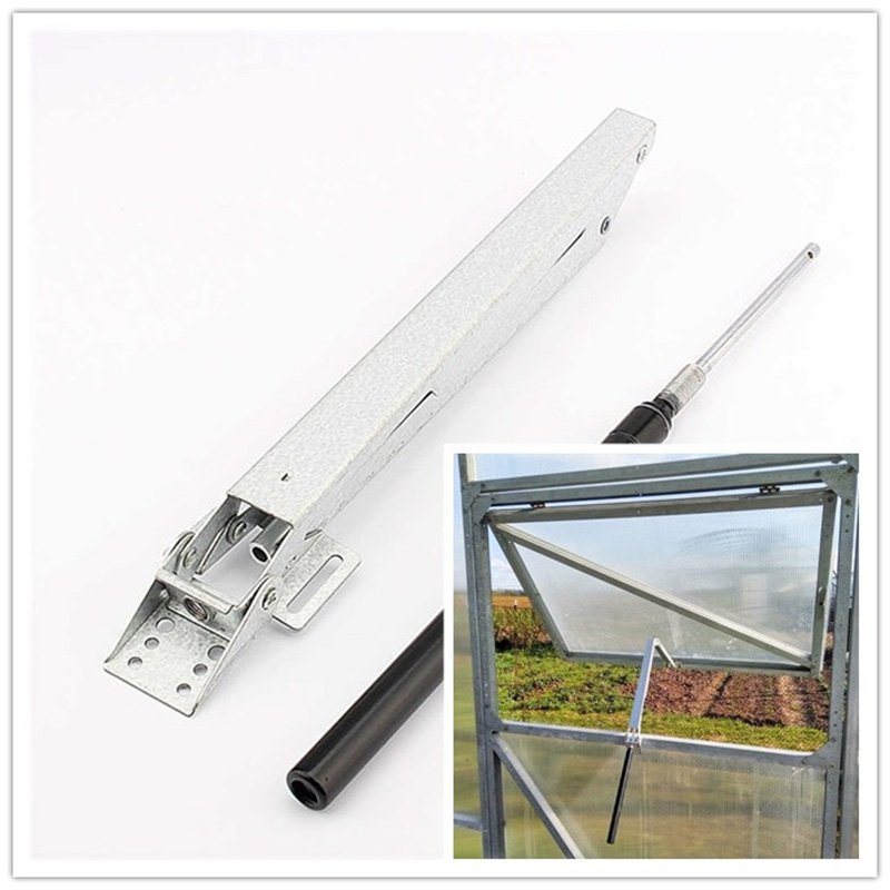 Agricultural Greenhouse Existing Goods Plastic Shed Black Galvanized Steel Ventlation Auto Window Opener