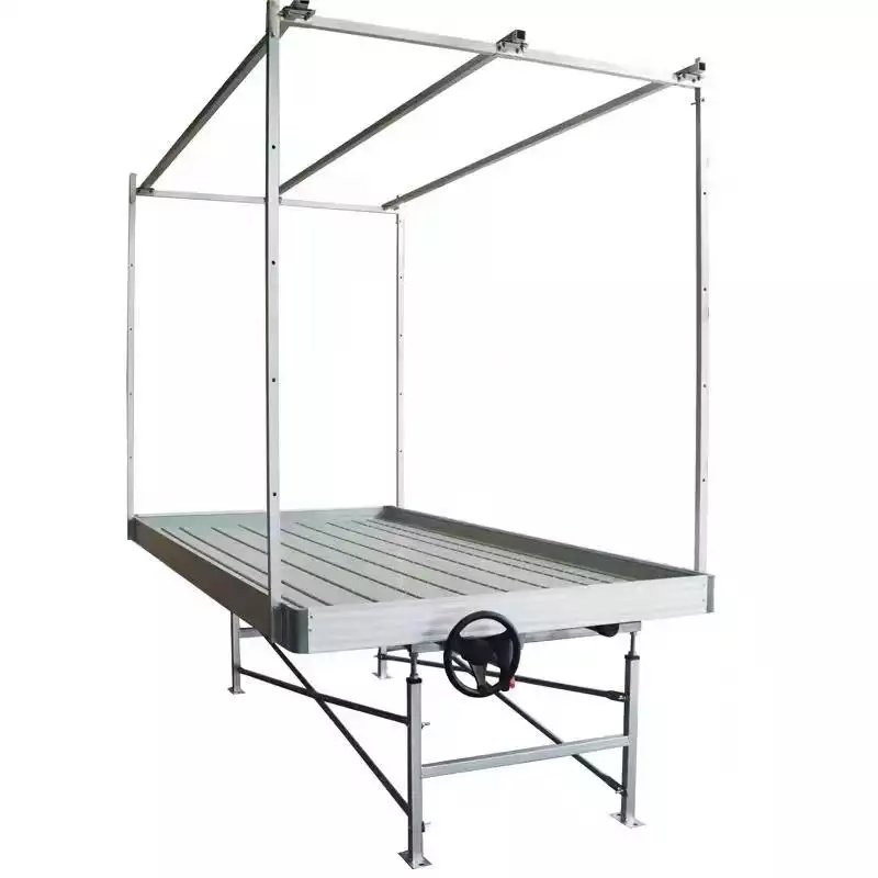 agricultural greenhouse equipment rolling bench table