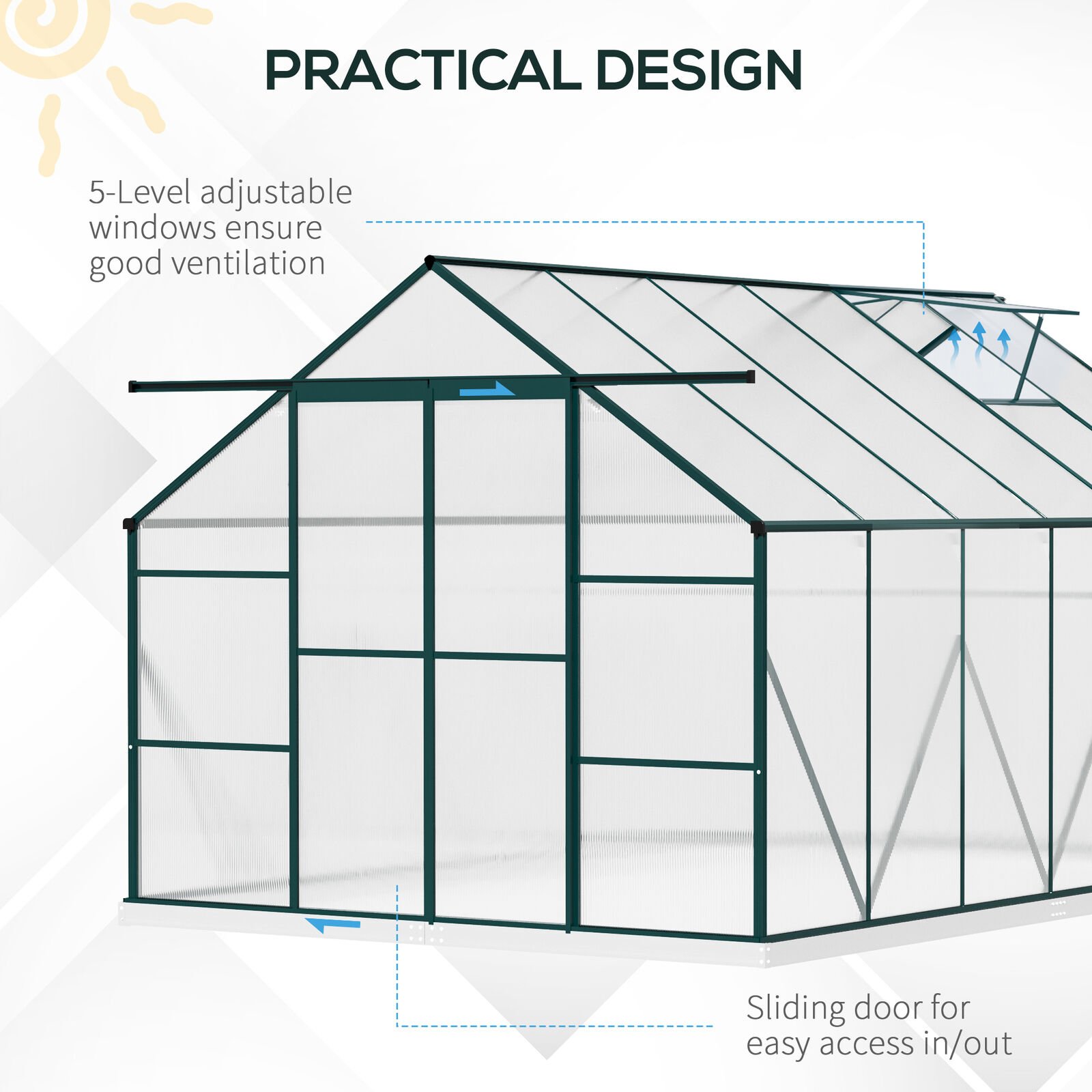 outdoor agricultural greenhouse plant growing house tent hothouse walk-in garden greenhouse