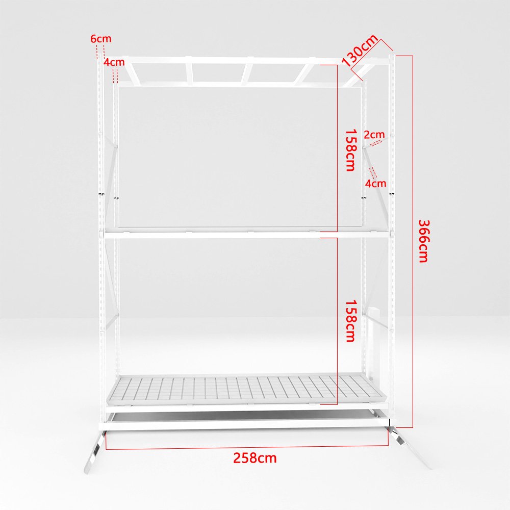 Free design Vertical Grow Racks Agriculture Greenhouse Movable Double Hydroponic Rolling Bench With Ventilating System