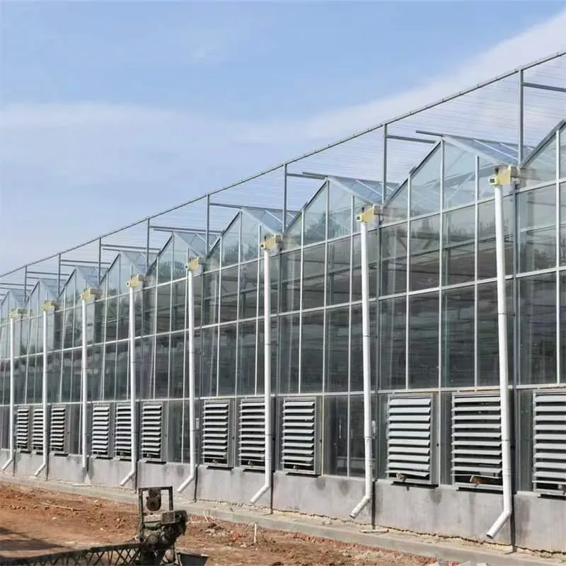 Glass Greenhouse Agricultural Greenhouse Cooling Shading System