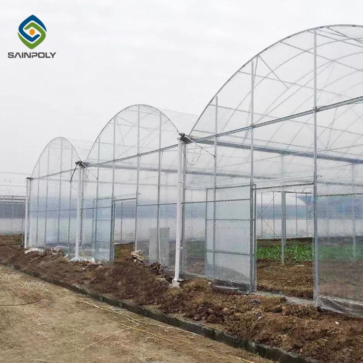 Sainpoly Low Cost Agricultural Plastic Film Greenhouse Hot Sale