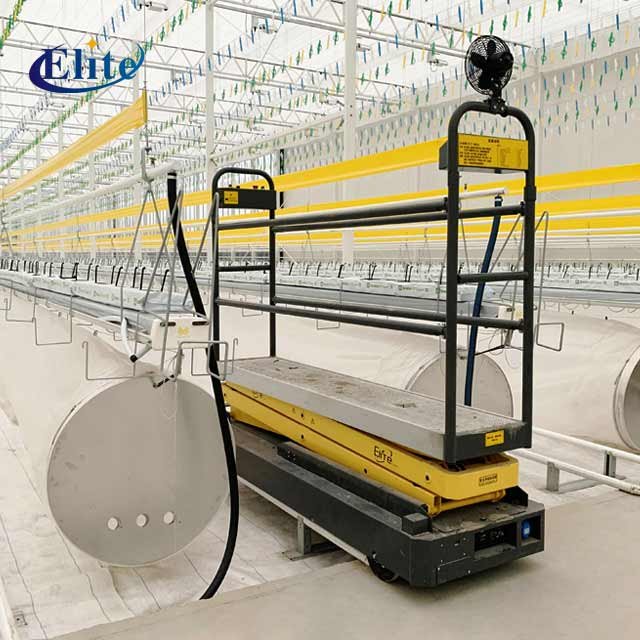 Greenhouse pipe rail trolley for tomato picking agricultural greenhouses