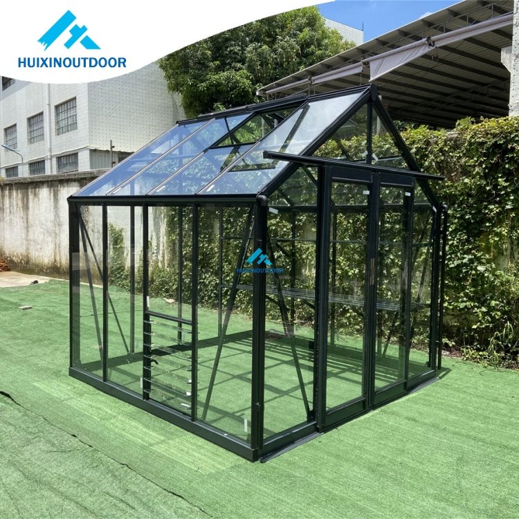 Green proof glass for windows house equipment prefabricated pyramid glass house low cost tunnel agriculture greenhouse for sale