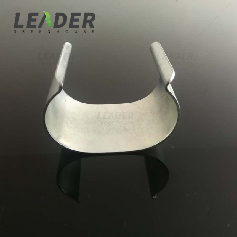 Agriculture poly tunnel blueberry greenhouse accessories 25 32 lock pipe omega metal clip round oval clamp for film protection