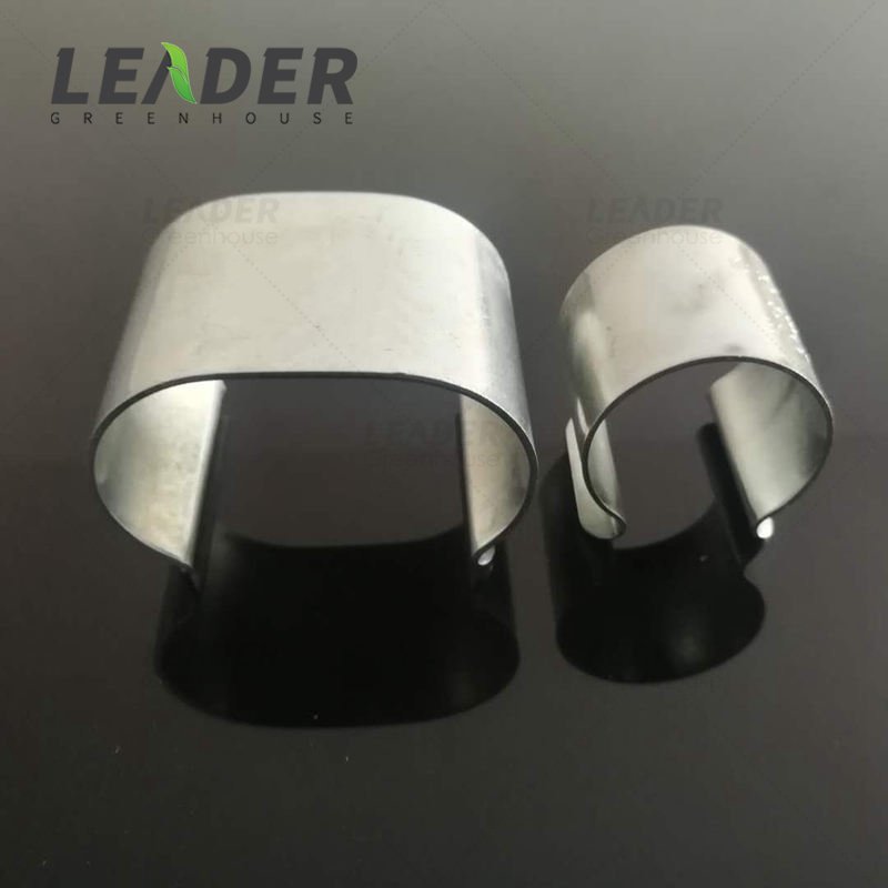 Agriculture poly tunnel blueberry greenhouse accessories 25 32 lock pipe omega metal clip round oval clamp for film protection