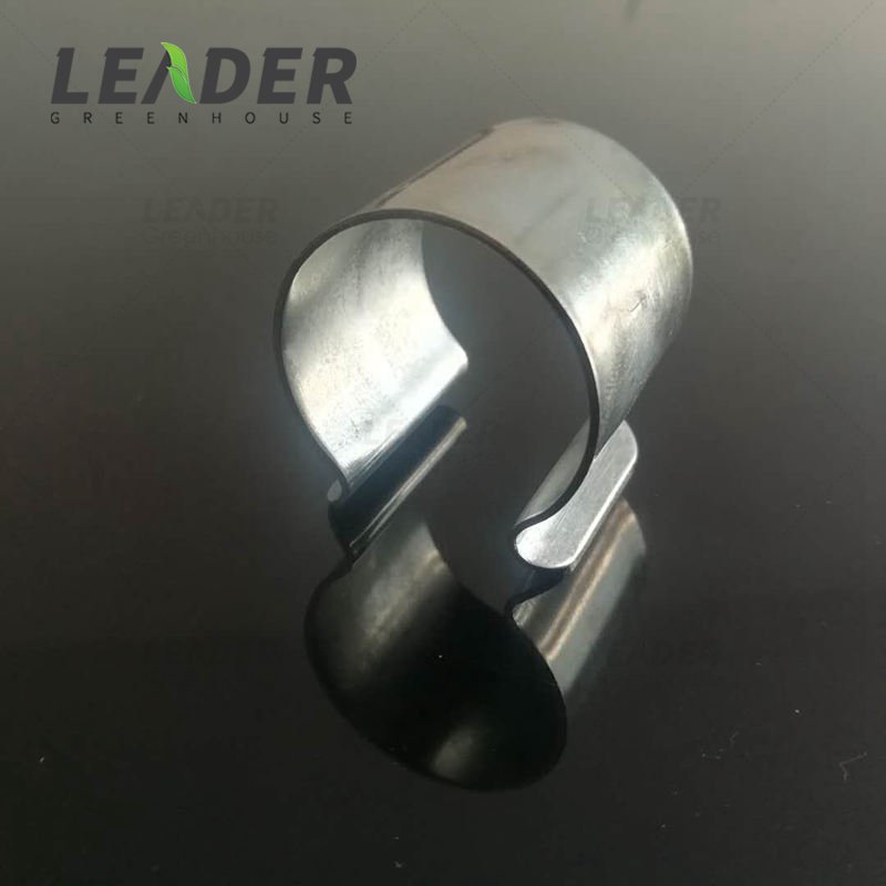 Agriculture poly tunnel blueberry greenhouse accessories 25 32 lock pipe omega metal clip round oval clamp for film protection