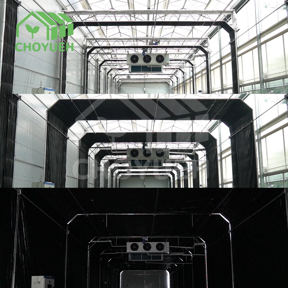 Agriculture Blackout Light Deprivation Greenhouse Fully Automated