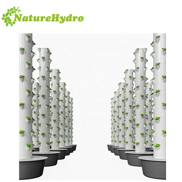 Agricultural Greenhouses Vertical Farming Aeroponics System Hydroponic Grow Tower for Garden
