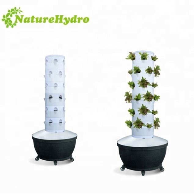 Agricultural Greenhouses Vertical Farming Aeroponics System Hydroponic Grow Tower for Garden