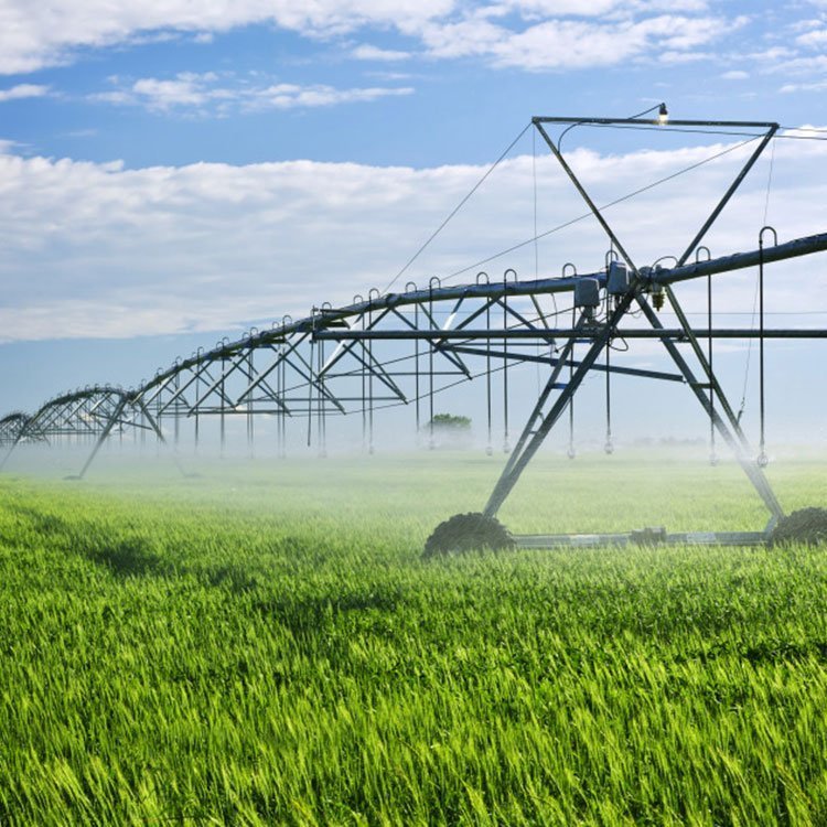 New Farm Agricultural Sprinkler Movable Lateral Towing Style Center Pivot Irrigation System with Pump and Engine Core Components