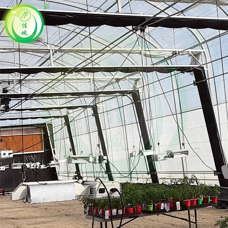 Automated Blackout systems Greenhouses for medical herbs growing