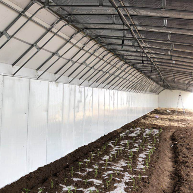 Snow Resistant Agricultural Farming Equipment Blackout Mushroom Growing Polycarbonate Sheet Tunnel Light Deprivation Greenhouse