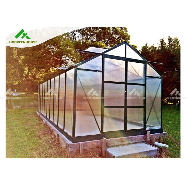 Cheap large 10m insulated aluminium profile green house metal frame singlespan greenhouses china tomato agriculture greenhouse