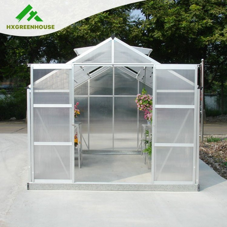 Cheap large 10m insulated aluminium profile green house metal frame singlespan greenhouses china tomato agriculture greenhouse