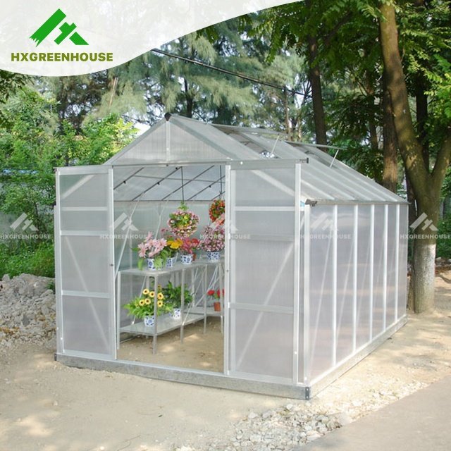 Cheap large 10m insulated aluminium profile green house metal frame singlespan greenhouses china tomato agriculture greenhouse