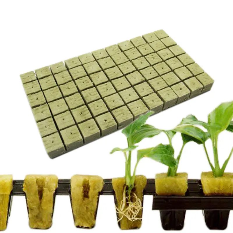 Agriculture use rock wool cube for lettuce Agricultural Greenhouse Rock Mineral Wool Hydroponic Wool Rock