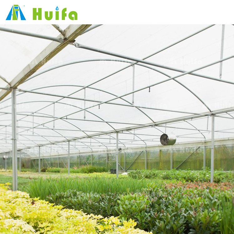 Profile Plastic Tunnel Farm House Arches Greenhouse Aluminum Film Large Hot Galvanized Steel Pipes Top and Side Ventination