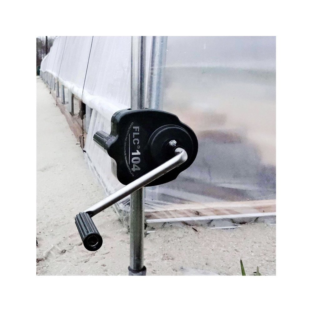 greenhouse sidewall roll up hand crank unit