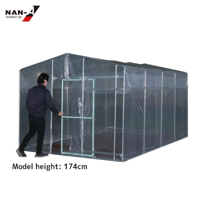 Full anti insect netting commercial agricultural solar greenhouse