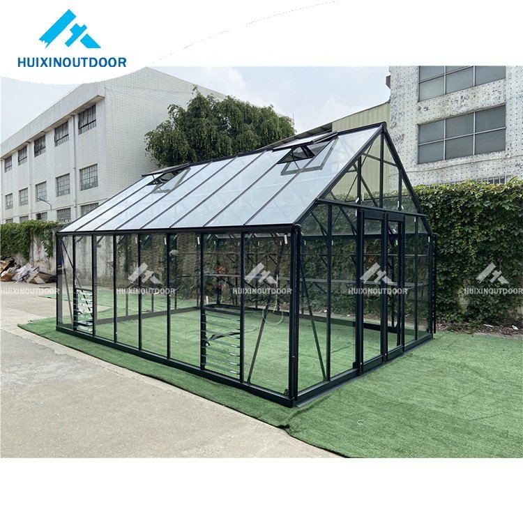Prefab winter commercial green house hydroponic aluminum frame greenhouse accessories outdoor multi-span agricultural greenhouse