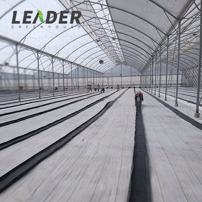 Agricultural strawberry greenhouse soilless drainage 20-40-20 PP plastic foldable black growing gutter trough system