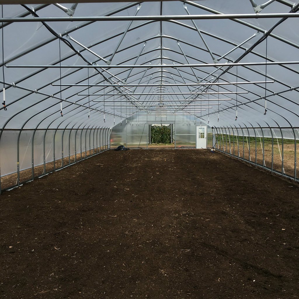 Agricultural hoop greenhouse 20-100m commercial Economic Tunnel Plastic Film tomato greenhouse