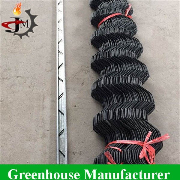 Film Lock Wiggle Wire Use For Agricultural Greenhouse Black Steel ZigZag Spring Wire