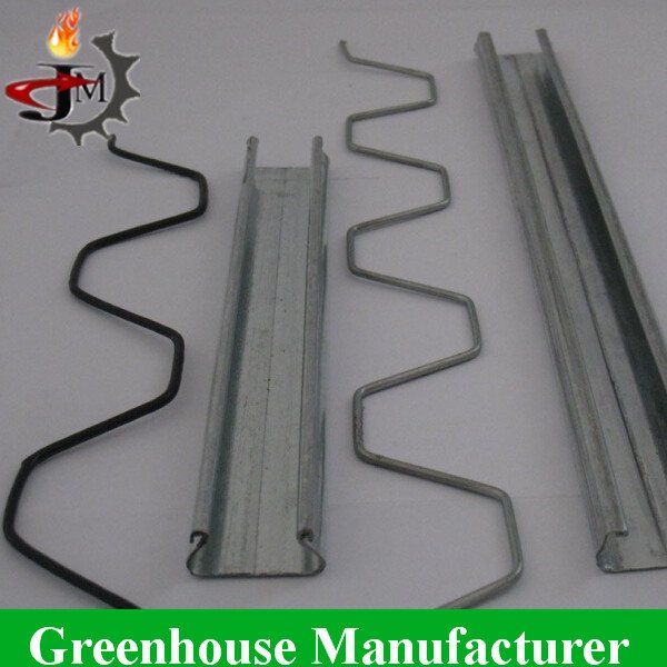 Film Lock Wiggle Wire Use For Agricultural Greenhouse Black Steel ZigZag Spring Wire