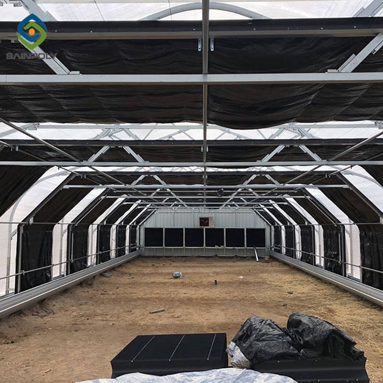 Standard herb medical/flower growing commercial single span greenhouse Polycarbonate sheet cover