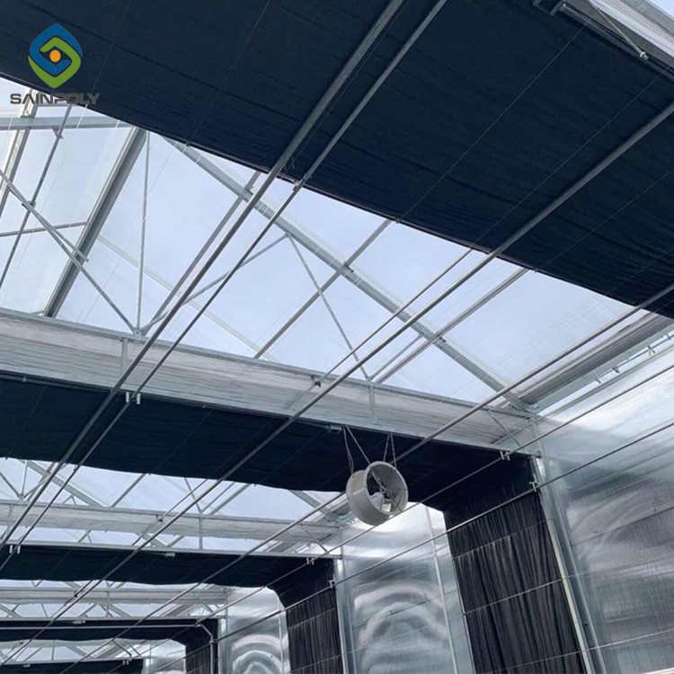 Standard herb medical/flower growing commercial single span greenhouse Polycarbonate sheet cover